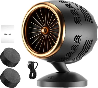 Produktbild von Tragbare Dunstabzugshaube, USB-betrieben, 3-Gang-Saugventilator, abnehmbarer Filter, Desktop-Küchenabluftventilator