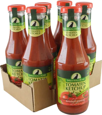 Produktbild von Rabe's Tomaten Ketchup 6er Set (6 Flaschen à 450 ml)