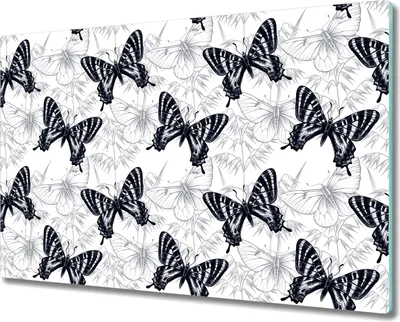 Produktbild von Glas-Herdabdeckplatte Glaskeramikfeldabdeckung Spritzschutz - 80x52 cm - Blumen Aquarell