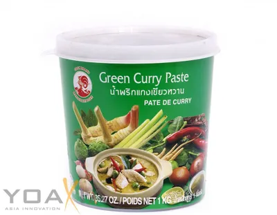 Produktbild von COCK Brand Grüne Currypaste 1 kg | Green Curry Paste | grünes Thai-curry 1 kg