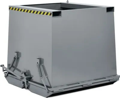 Produktbild von RR Industrietechnik Schwerlast- Klappbodenbehälter Typ RKC-100 1000dm³ RAL 7005 Mausgrau
