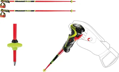Produktbild von Leki WCR SL 3D Herren Alpin Racing Skistöcke 65067481 : 110 Länge: 110