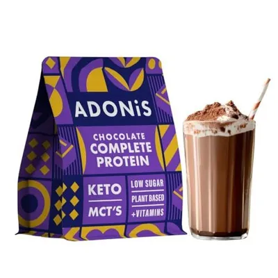 Produktbild von ADONiS Keto Proteinshake - Cremiger Schokoladengeschmack – Low-Carb, Hochwertiges Eiweißpulver für Muskelaufbau & Regeneration – Perfekt für Keto-Diät