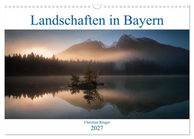 Produktbild von Bayerische Landschaften (Wandkalender 2027 DIN A3 quer), CALVENDO Monatskalender