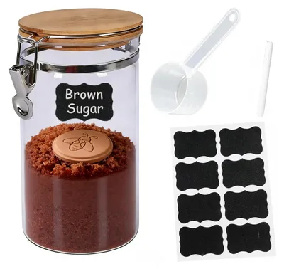 Productafbeelding van Bruine Suikeropslagcontainer van Borosilicaatglas