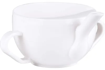 Produktbild von Krankentasse 2 Henkel weiß Kunststoff, 1 St