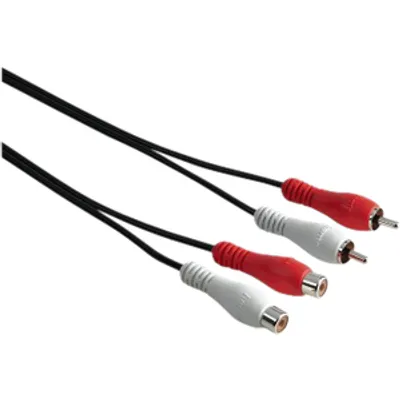 Produktbild von Hama 2.5m RCA, Männlich, 2 x RCA, Weiblich, 2,5 m, Schwarz
