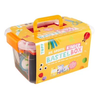 Produktbild von Die große Kinderbastelbox. Inkl. 3 Bastelbücher zum Downloaden. Mit Material und Anleitungen für lustige Bastelprojekte