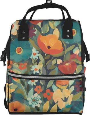 Produktbild von Windeltasche Rucksack - Wickeltasche Tagesrucksack - Für Reisen und Organisation - Große Kapazität - 18 x 40 cm - Schwarz