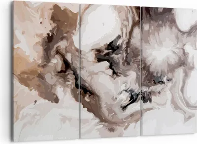 Produktbild von Bild auf Leinwand - Leinwandbild - Abstraktion modern - 105x70cm - Wand Bild - Wanddeko - Leinwanddruck - Bilder - Kunstdruck - Wanddekoration - Leinwand bilder - Wandkunst - CE105x70-4072