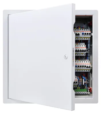 Zdjęcie produktu dla Panel Rewizyjny Vevor 387X387 Mm Ocynkowane Drzwi Zamek Szczelinowy