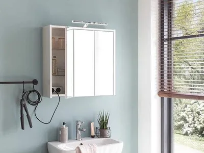 Image de Meubles de salle de bains en bois - 65 cm de large - Blanc