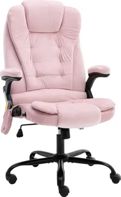 Obrázok produktu pre The Living Store Masážne kancelárske kreslo Pink Velvet