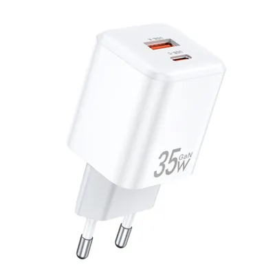 Obrázek produktu pro Rychlonabíjecí adaptér Awei PD66-EU 35W, GaN, bílá