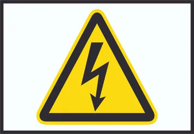 Produktbild von Vorsicht Elektrische Spannung Symbol Schild A0 (841x1189mm)