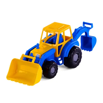 Produktbild von Cavallino Traktor mit Frontlader, blau