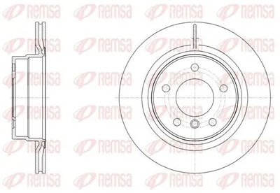 Produktbild von 2x REMSA Bremsscheibe 61495.10 hinten für BMW 3 Touring (E91) 3 Limousine (E90)