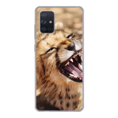 Produktbild von MuchoWow® Handyhülle Schutzhülle Hülle für Samsung Galaxy A51 Gepard - Tier - Nahaufnahme Silikon Softcase Handy Hülle - Schutzabdeckung