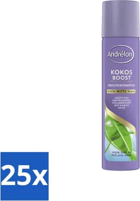 Immagine prodotto di Andrélon Dry Shampoo Coconut Boost 245 ml - Confezione risparmio - 25 pezzi