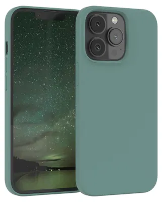 Produktbild von EAZY CASE Silikonhülle für Apple iPhone 13 Pro Silikon Backcover Schutz in Grün