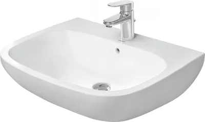 Produktbild von DURAVIT 2310650000 Waschtisch D-Code 650 mm mit ÜL, mit
