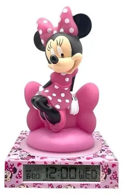 Produktbild von KIDS EUROSWAN Minnie 3D Nachtlicht mit Wecker 86536