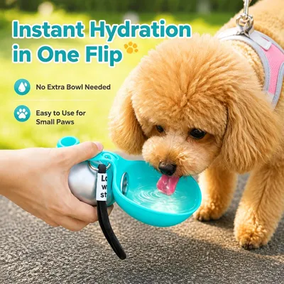 Produktbild von Hunde-Trinkflasche, auslaufsicher, 500 ml, für unterwegs