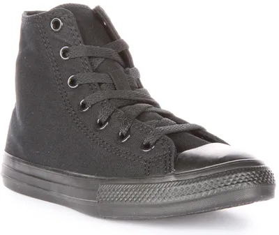 Produktbild von Converse Chuck Taylor All Star Hi Jugend Schnürung Le wand Turnschuhe Schwarz – undefined / Schwarz