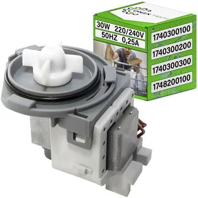 Abwasserpumpe für Geschirrspüler, 30 W, 220/240 V, 50 Hz, 0,25 A