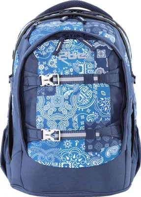 Produktbild von 2Be Schulrucksack mit reflektierenden Elementen blau One Size