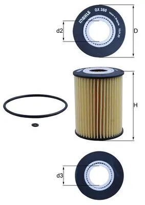 Produktbild von Mahle Ölfilter OX380D Eco