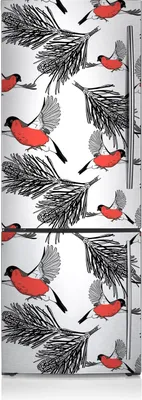 Produktbild von Aufkleber Kühlschrankmagnete Dekoration Kühlschrankfolie 60x180 cm - Giles und Bäume