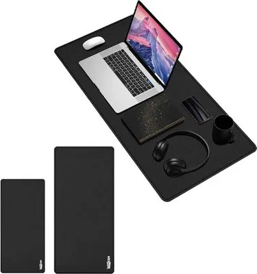 Produktbild von Famanu XXL-Mausmat 2er-Pack - Wasserfeste PolyurethanLaptop-Büromatte (80 x 30 + 90 x 40)