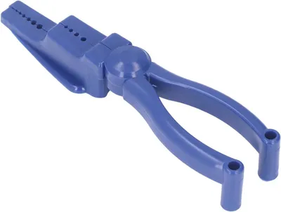 Productafbeelding van Nageltang Hamerhouder - Spijkergereedschap Vingerbeschermer - Veilig Spijkeren - Gegroefd Ontwerp - 05 Mm-5 Mm - Blauw