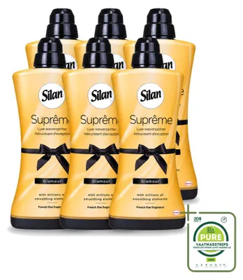 Produktbild von 6 x Silan Suprême Glamour Weichspüler - 1,2 l - Großpackung - 6 Stücke