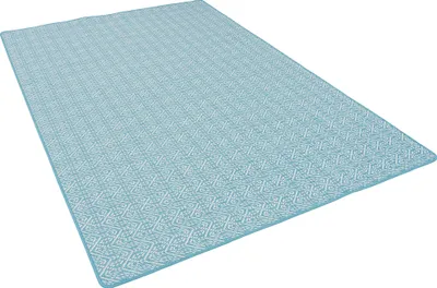 Produktbild von In- und Outdoor Teppich Beidseitig Modern , Größe:80x160 cm, Farbe:Türkis Trend