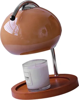 Obrázok produktu pre Aroma vosk topenie lampy Retro drevo zásobník skladovanie skla sviečka ohrievač lampy spálňa nočný Ambientné stolové lampy