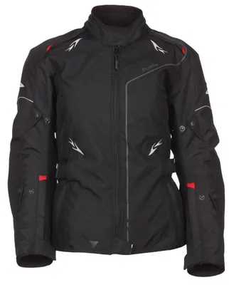 Produktbild von Modeka Scarlett Damen Textiljacke Grösse: 34, Farbe: Schwarz