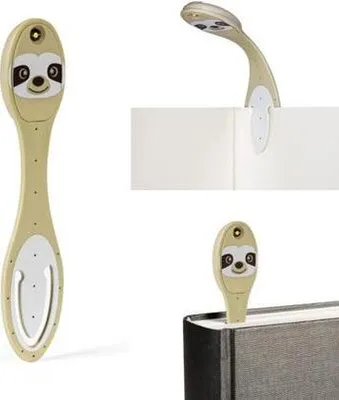 Produktbild von Flexilight Leselicht (Faultier) | 2 in 1 Leselampe & Lesezeichen | LED Leselicht | Geschenk für Leser, Buchliebhaber | Deutsche Ausgabe