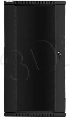 Produktbild von Szafa komunikacyjna, szafa rack Lanberg 19” naścienna 27U, 600x600 do samodzielnego montażu (płaska paczka), czarna