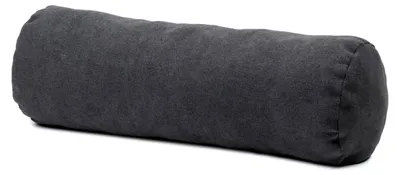 Produktbild von Kissenrolle mit Reißverschluss, Nackenrolle, 100% Polyester, PES-Füllung, 60 x 20 cm, anthrazit