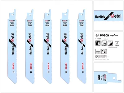 Obrázek produktu pro Bosch 2 608 656 014, List přímočaré pily, Kov, Trubka, Bimetalový, 2 mm, 0,9 mm, 15 cm