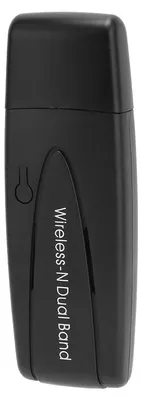 Zdjęcie produktu dla Karta sieciowa Wi-Fi dwupasmowa z dwiema antenami, 2,4 GHz i 5 GHz, prędkość 600 Mb/s, bezprzewodowa karta sieciowa USB dla systemów Windows XP, 7, 8, 8.1, 10 i 11