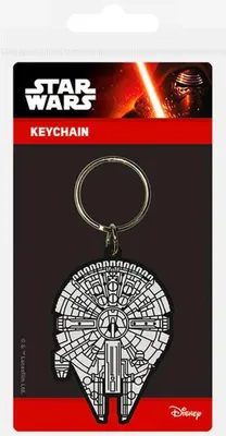 Image de Porte-clés en caoutchouc Star Wars/Millenum Falcon