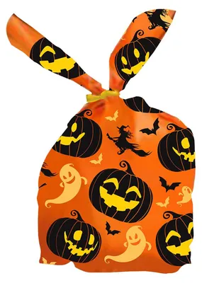 Produktbild von Halloween Kürbis Süßigkeitenbeutel 22x13cm