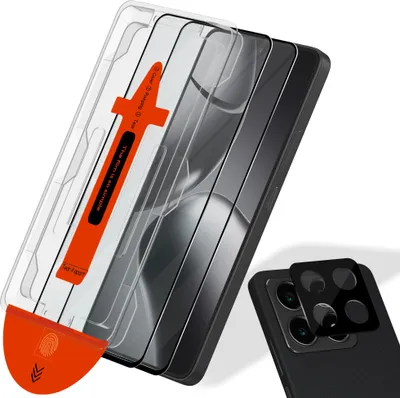 Produktbild von 2-Pack Xiaomi 14T Pro Displayschutzfolie & 1-Pack Kameraschutz - Gehärtetes Glas | [Automatische Installation] - Blasenfrei