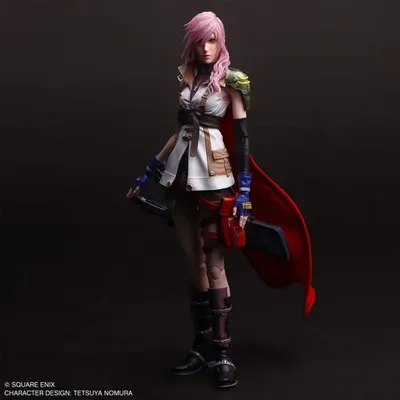 Productafbeelding van Actiefiguur Lightning uit Final Fantasy XIII - Play Arts, 26 cm