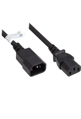 Produktbild von Good Connections Kaltgeräteverlängerung an C13 schwarz 1,5m