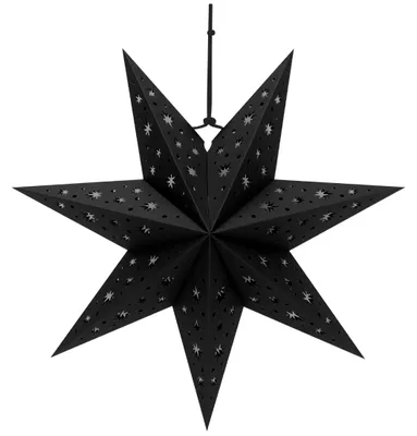 Papierstern 45 cm, 7-zackig, zum Aufhängen, Faltstern, Dekoration