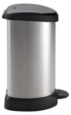 Image de Poubelle à Pédale 20 L 30 X 31 X H45 Cm Metal Look - Deco Bin - Curver